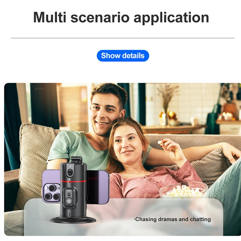 Roreta NEW Axis 360 Rotation Gimbal Stabilizer Selfie Stick Foldable With Bluetooth Shutter Monopod For Smartphone IOS Android