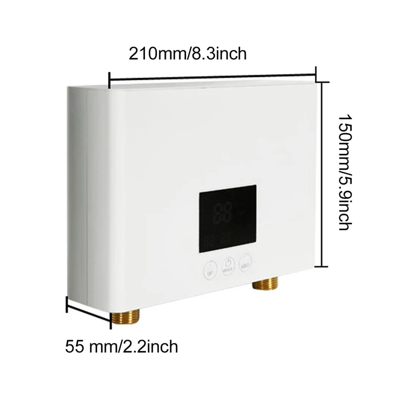 110-220AC Instant ElectricTankless Water Heater Hot Instantaneous Water Heater System for Kitchen Bathroom with remote control