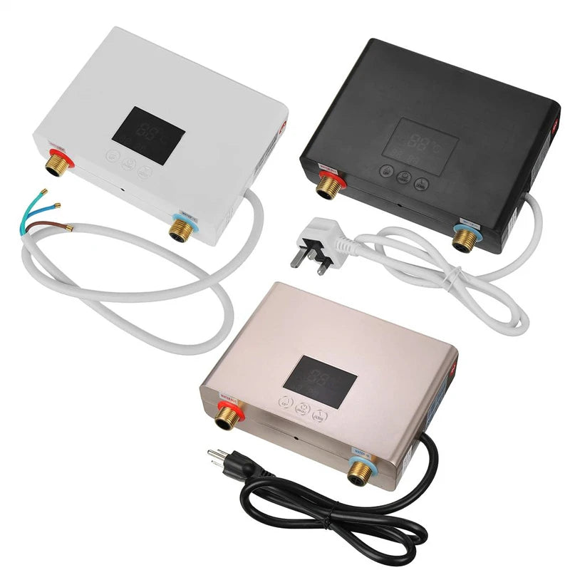 110-220AC Instant ElectricTankless Water Heater Hot Instantaneous Water Heater System for Kitchen Bathroom with remote control
