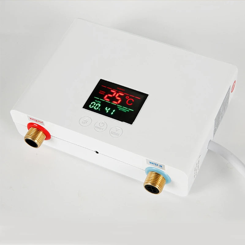 110-220AC Instant ElectricTankless Water Heater Hot Instantaneous Water Heater System for Kitchen Bathroom with remote control
