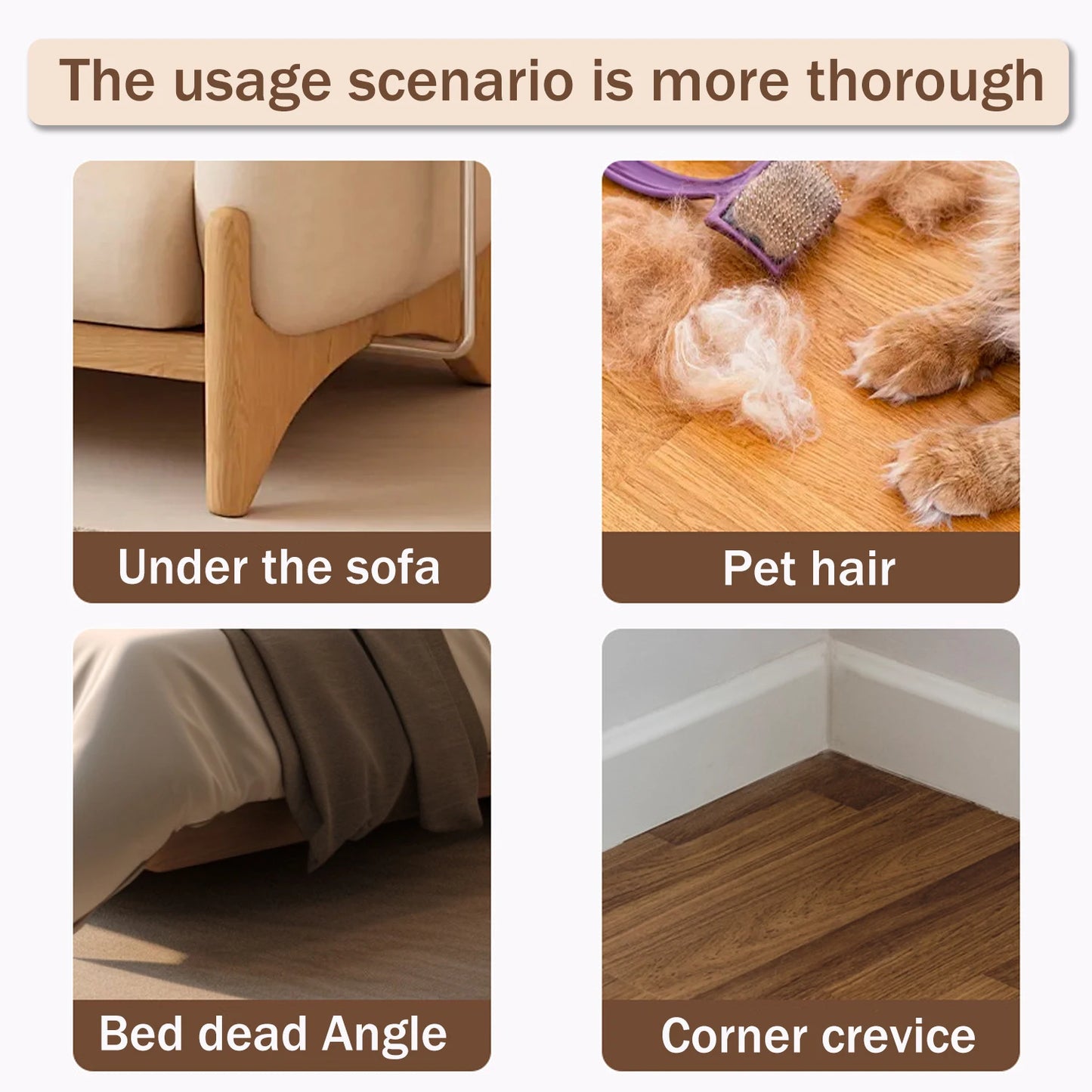 Wireless vacuum & mopping combo with multi-mode cleaning, 90° rotating brush for deep clean, lightweight, ensuring home cleanlin