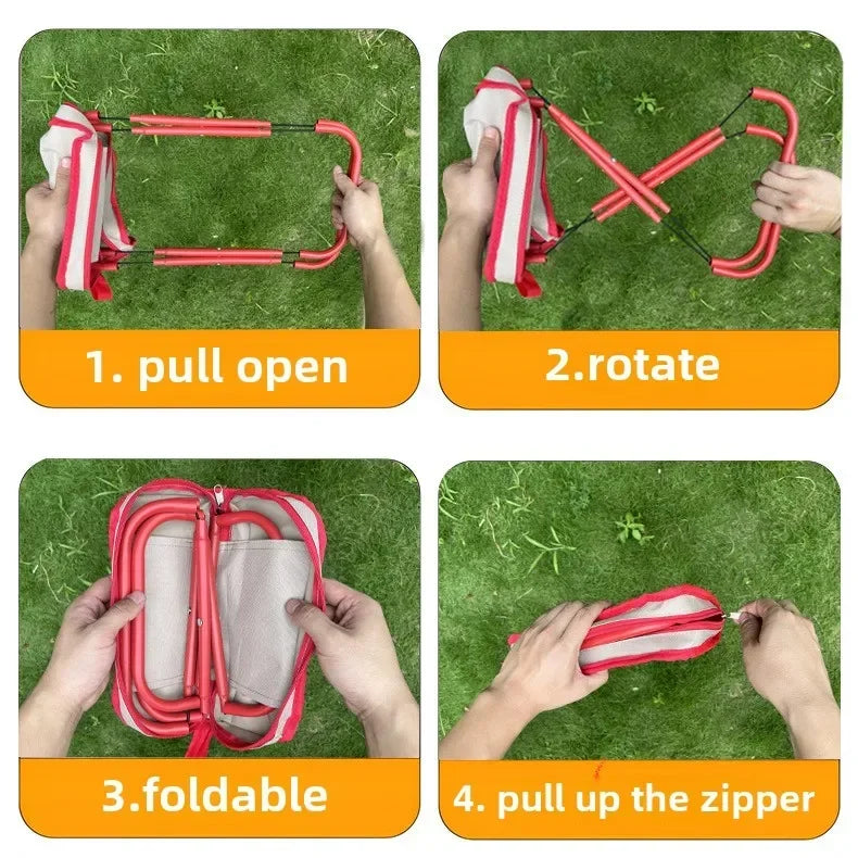Outdoor Portable Folding Stool Lightweight and Convenient Folding Stool Camping Travel Fishing Portable Stool