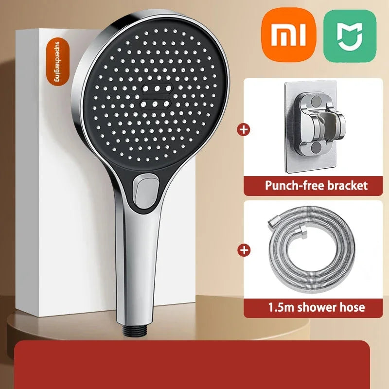 Xiaomi MIJIA High Pressure Shower Head 13cm Panel 3 Modes Water Saving Spray Nozzle Massage Rainfall Shower Bathroom Accessories