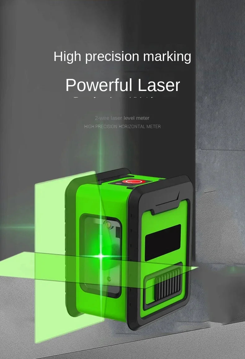 Professional Mini Laser Level Tool 2 Lines Green Laser Self-leveling Leveling Horizontal Vertical Cross Laser Levers Machine