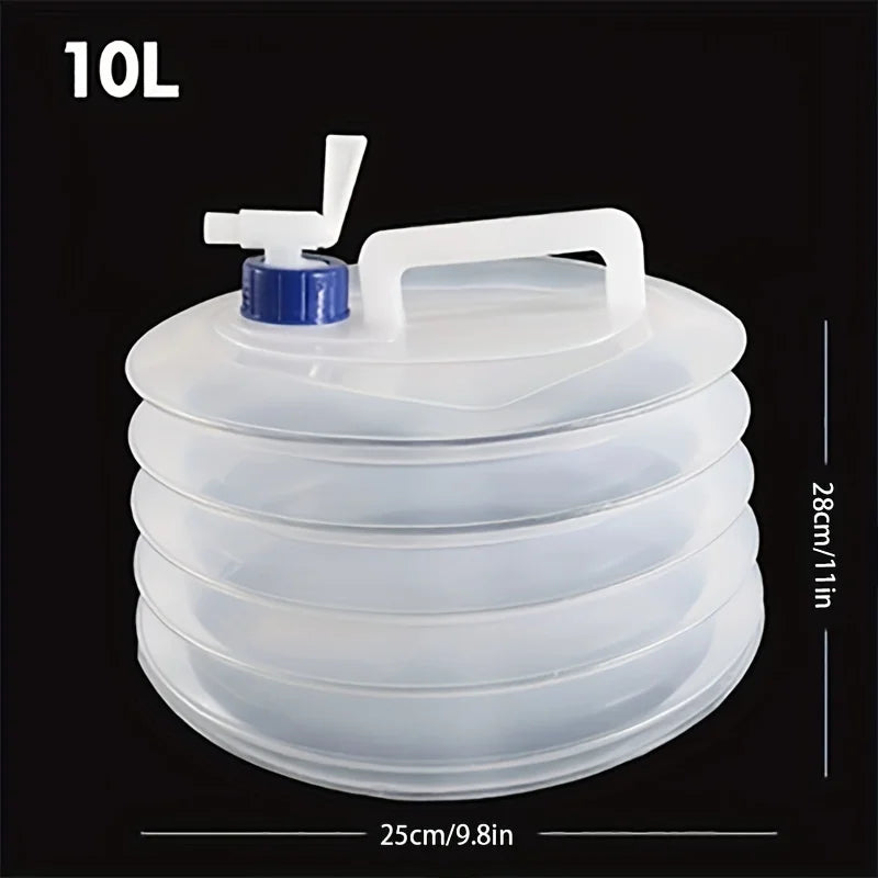 Outdoor Folding Square Water Bag, Car Portable Thickened Bucket, Field Drinking Water Storage Tank