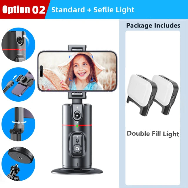 Roreta NEW Axis 360 Rotation Gimbal Stabilizer Selfie Stick Foldable With Bluetooth Shutter Monopod For Smartphone IOS Android