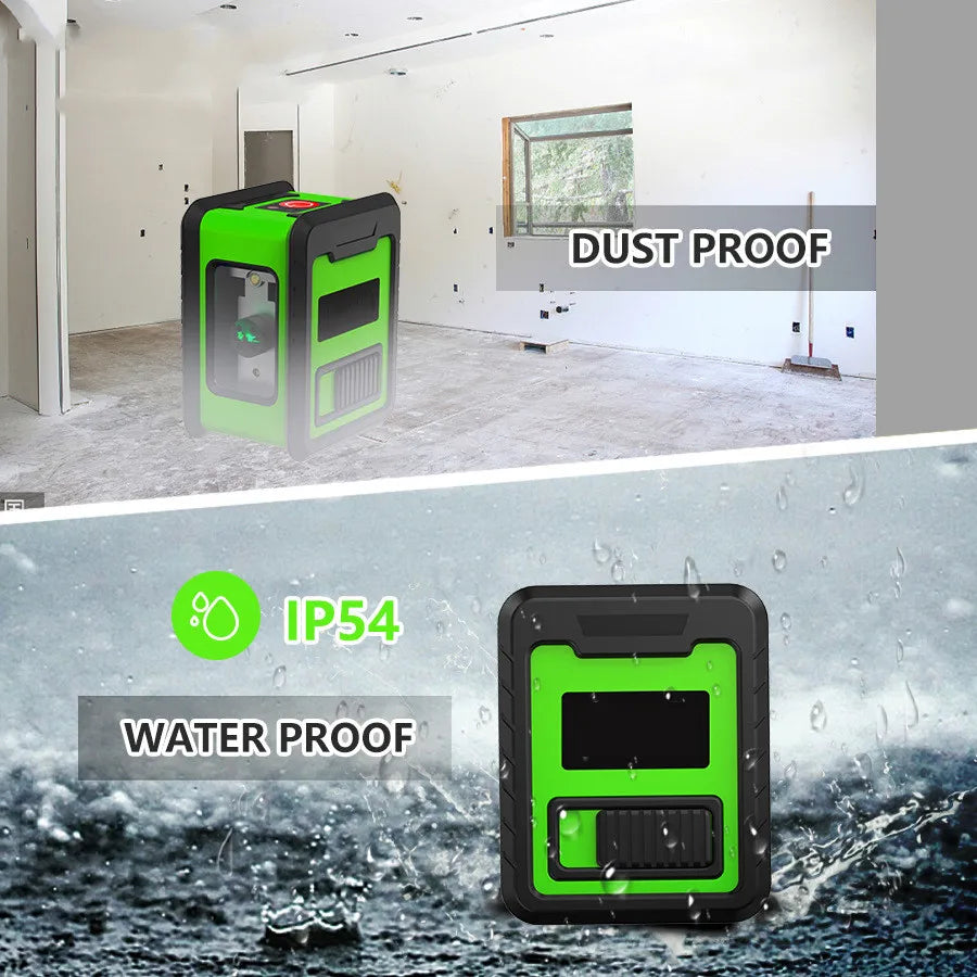 Professional Mini Laser Level Tool 2 Lines Green Laser Self-leveling Leveling Horizontal Vertical Cross Laser Levers Machine