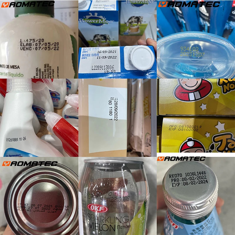 with ink: X1760 12.7MM TIJ Expiry Date Marking machine date coding machine printing gun Portable Handheld Thermal Inkjet Printer