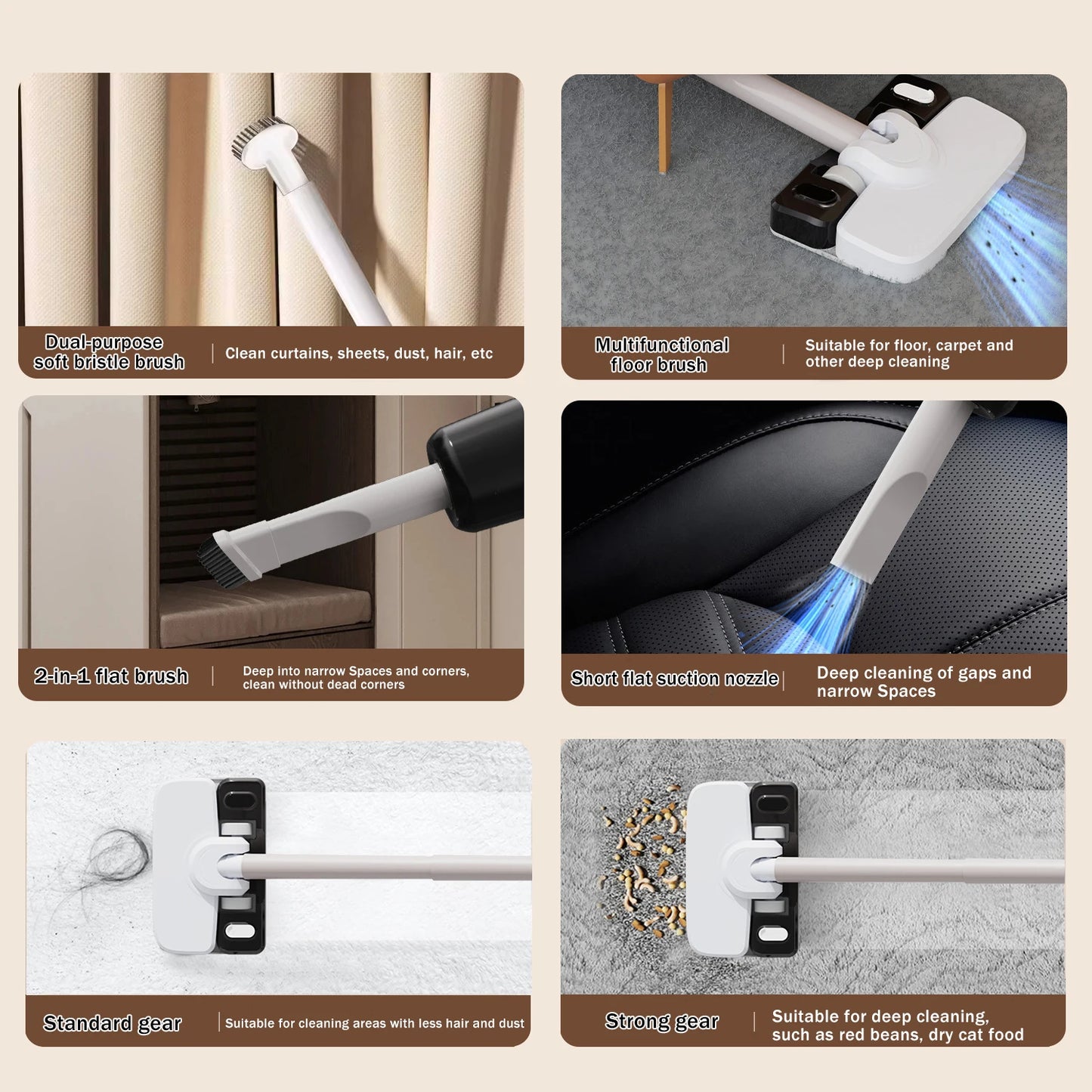 Wireless vacuum & mopping combo with multi-mode cleaning, 90° rotating brush for deep clean, lightweight, ensuring home cleanlin