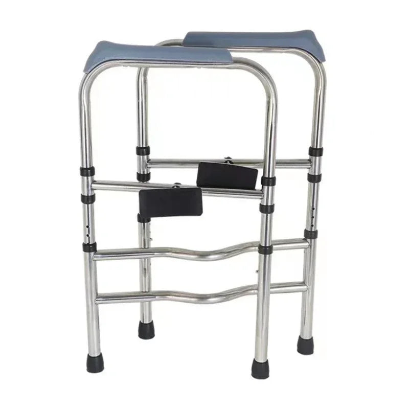Non Slip Bathroom Armrest Easy To Install Toilet Chair Stainless Steel Lavatory Support Frame Foldable Safety Shower Seat