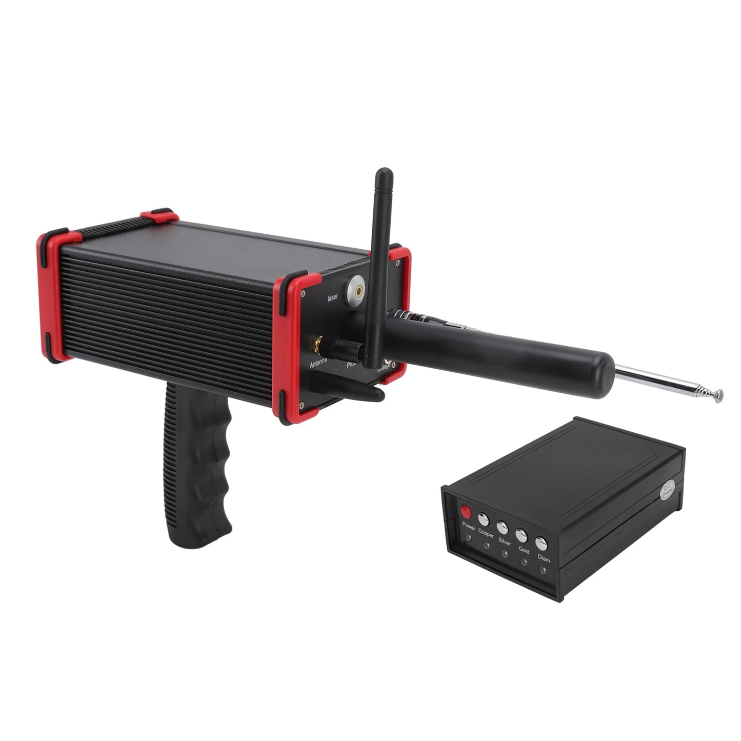 1000 Meters Range Metal Locator Underground 15m Depth Red Metal Detection Finder for Treasures Underground Metal Locator