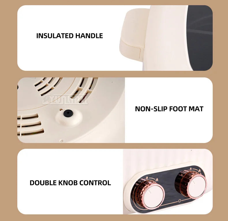 Four-Grid Multifunctional Integrated Hot Pot Electric Caldron Household Large Capacity Electric Chafing Dish