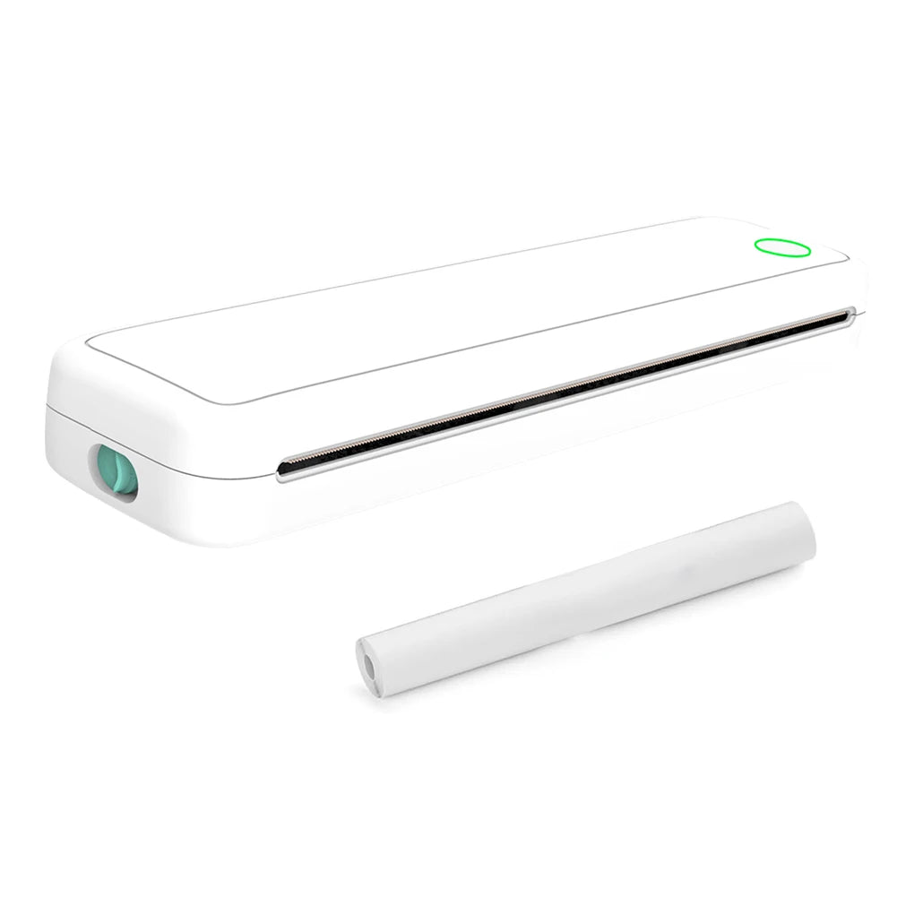 A4 Portable Thermal Printer Inkless Bluetooth-Compatible Min Portable A4 Label Maker with Printing Paper Document Printing Maker