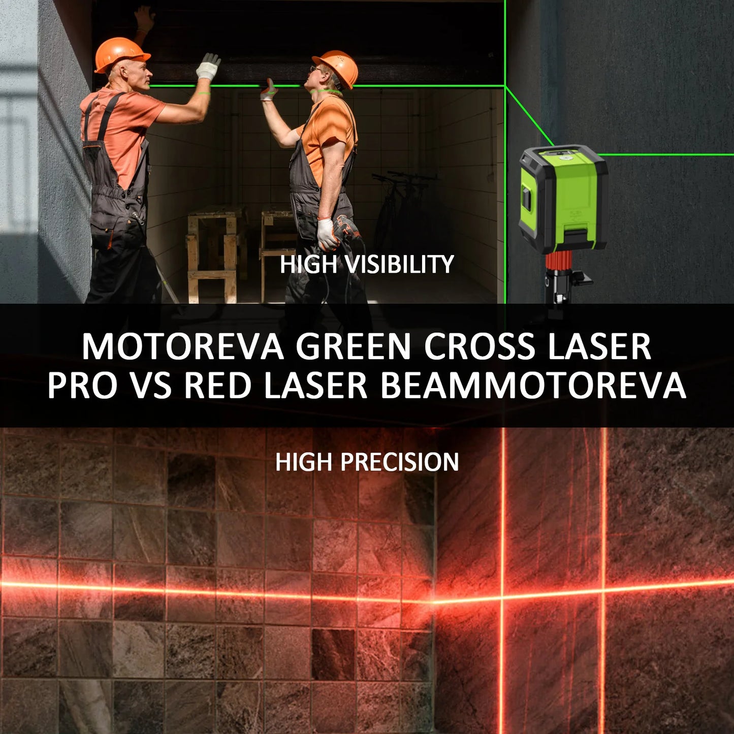 Professional Mini Laser Level Tool 2 Lines Green Laser Self-leveling Leveling Horizontal Vertical Cross Laser Levers Machine
