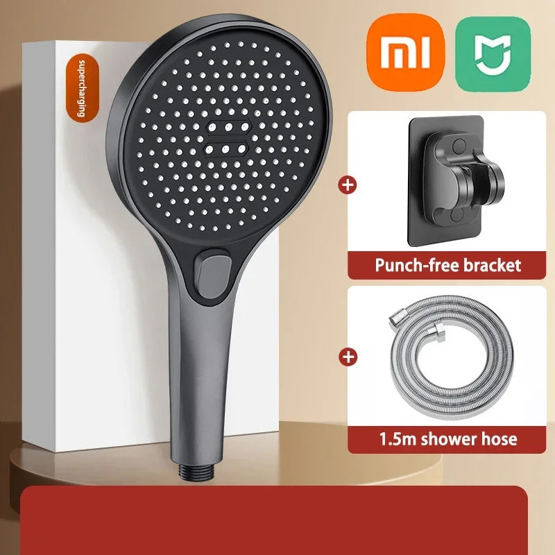 Xiaomi MIJIA High Pressure Shower Head 13cm Panel 3 Modes Water Saving Spray Nozzle Massage Rainfall Shower Bathroom Accessories