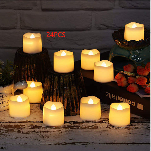 LED Candle Light Warm White Flashing Timed Flameless Candle Aimak Store