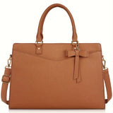 Laptop Bag for Women 15.6 Inch Leather Tote Bag Business Office Work Bag Waterproof Briefcase Computer Tote Large Lightweight Ha Aimak Store