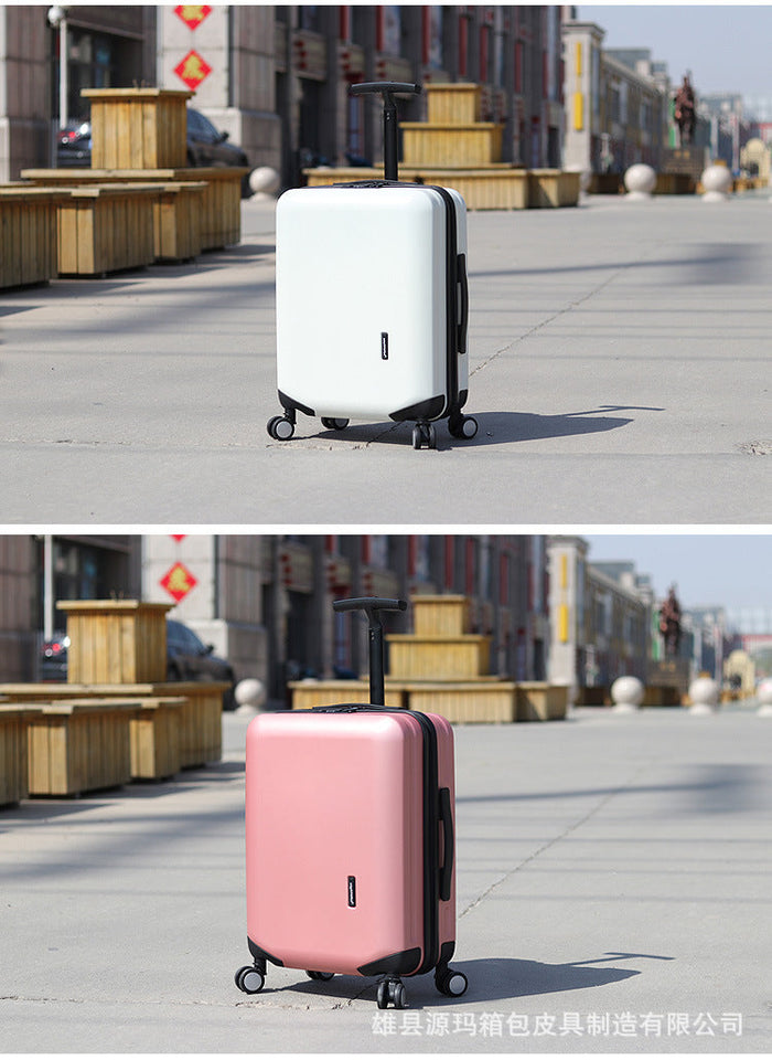 KLQDZMS Japanese Luggage Female Horizontal Bar Luggage Student Mute Universal Wheel Suitcase Strong And Durable Boarding Case Aimak Store