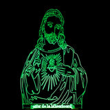 Jesus 3D colorful touch lamp Aimak Store