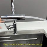 Kitchen Faucet Waterfall Outlet Splash Proof Universal Rotating Bubbler Multifunctional Water Nozzle Extension Kitchen Gadgets Aimak Store
