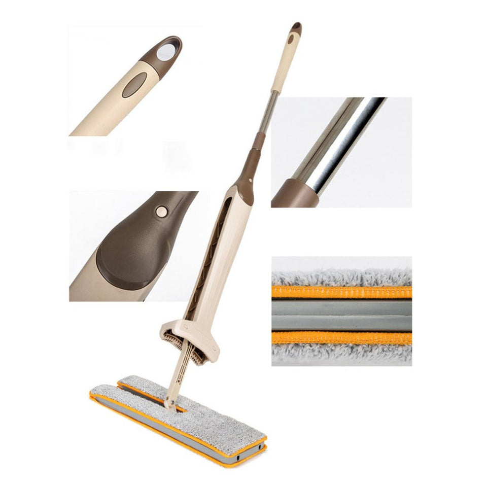 Self-Wringing Double Sided Flat Mop Telescopic Comfortable Handle Mop Floor Cleaning Tool For Living Room Kitchen Aimak Store