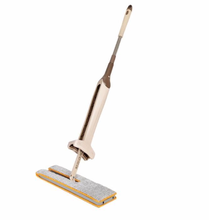 Self-Wringing Double Sided Flat Mop Telescopic Comfortable Handle Mop Floor Cleaning Tool For Living Room Kitchen Aimak Store