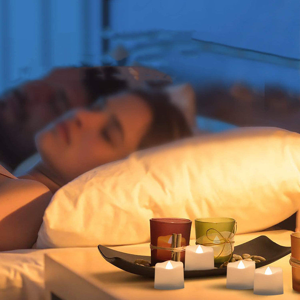 LED Candle Light Warm White Flashing Timed Flameless Candle Aimak Store