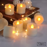 LED Candle Light Warm White Flashing Timed Flameless Candle Aimak Store