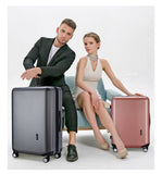 KLQDZMS Japanese Luggage Female Horizontal Bar Luggage Student Mute Universal Wheel Suitcase Strong And Durable Boarding Case Aimak Store