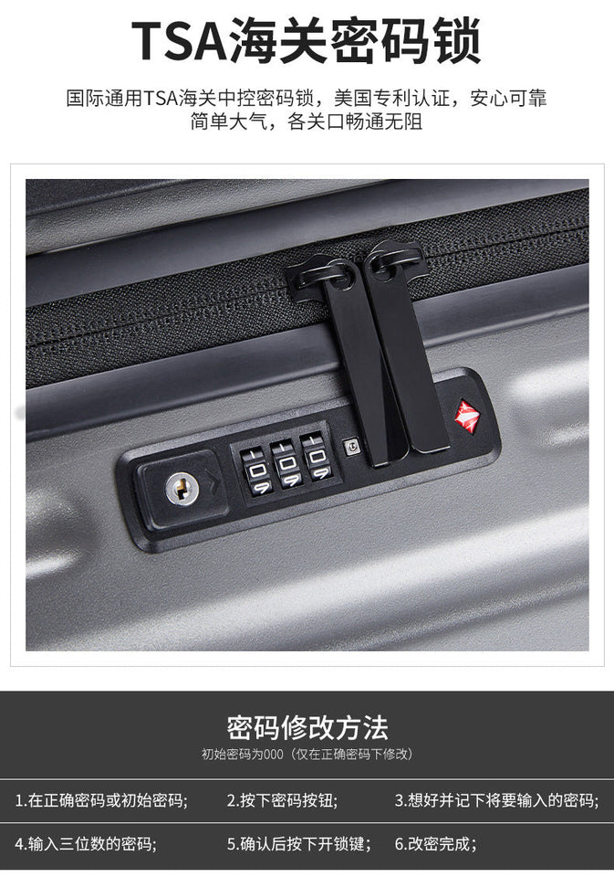 KLQDZMS Japanese Luggage Female Horizontal Bar Luggage Student Mute Universal Wheel Suitcase Strong And Durable Boarding Case Aimak Store