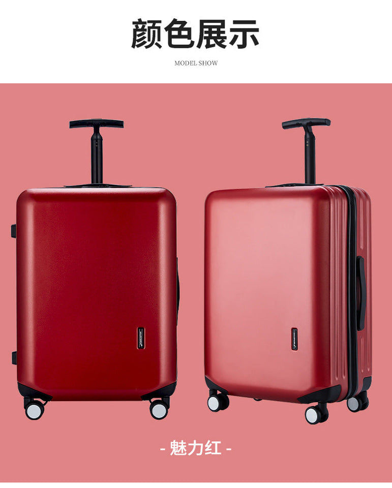 KLQDZMS Japanese Luggage Female Horizontal Bar Luggage Student Mute Universal Wheel Suitcase Strong And Durable Boarding Case Aimak Store