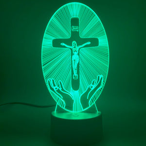 Cross Acrylic 3D Night Light Aimak Store