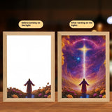 Jesus LED Light Painting Home Decoration Light Painting Photo Frame Led Night Light Room Decor Christmas Gifts Moon Lamp Aimak Store