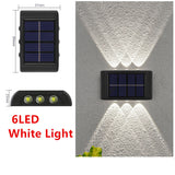 Solar Outdoor Garden Light Up And Down Glowing Atmosphere Wall Lamp Courtyard Street Landscape Garden Decorative Light Aimak Store