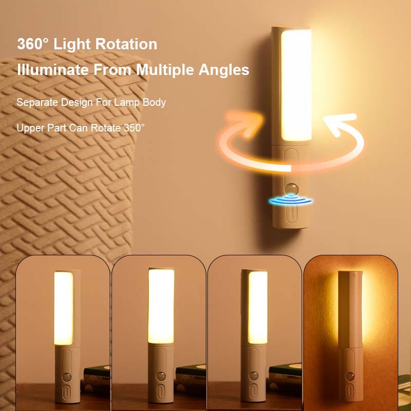 New Style Smart Human Body Induction Motion Sensor LED Night Light For Home Bed Kitchen Cabinet Wardrobe Wall Lamp Aimak Store