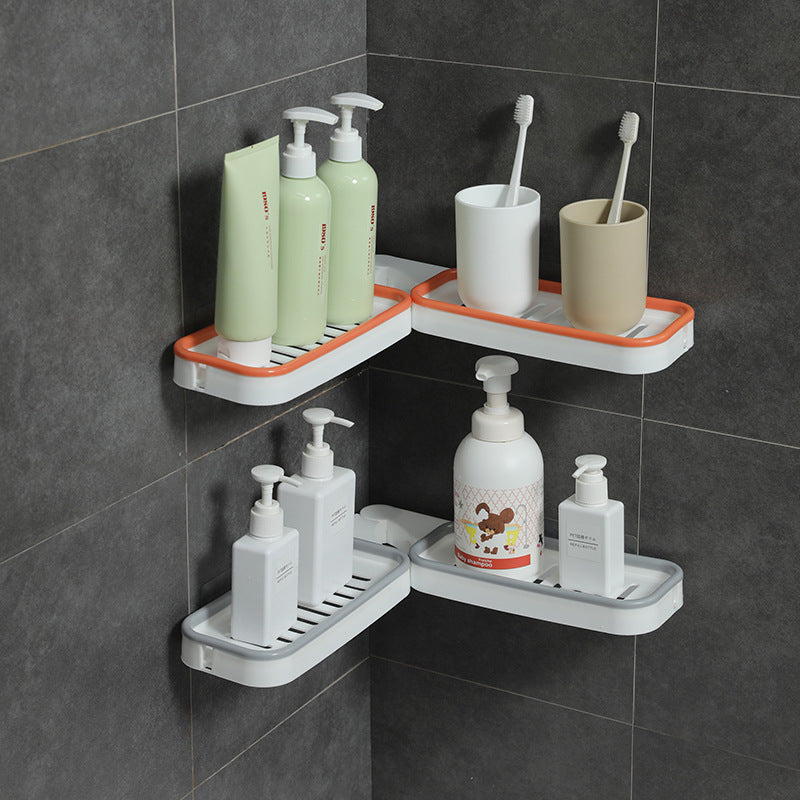 631 Wall Hanging Rotatable Soap Dish Bathroom Corner Dual Purpose Shelf Aimak Store