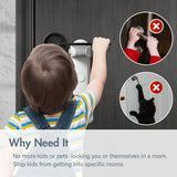 Children's Door Lever Lock Opening Artifact Anti-cat Anti-pet Room Easy To Install And Use Aimak Store