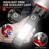 Car Safety Hammer Multifunctional Charging Power Work Light Emergency Fire Self-rescue Breaking Window Self-defense Flashlight Aimak Store