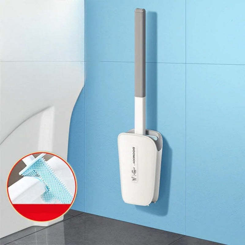 Toilet Brush Household No Dead Corner Bathroom With Bucket Wall Mounted Aimak Store