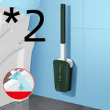 Toilet Brush Household No Dead Corner Bathroom With Bucket Wall Mounted Aimak Store
