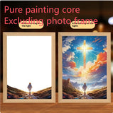 Jesus LED Light Painting Home Decoration Light Painting Photo Frame Led Night Light Room Decor Christmas Gifts Moon Lamp Aimak Store