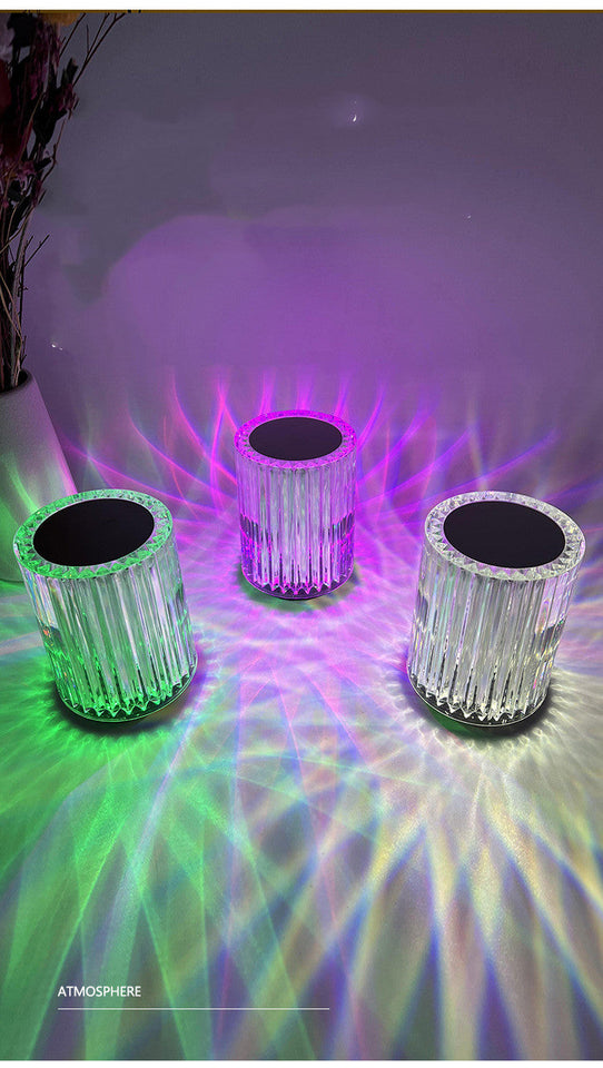 Crystal Lamp Acrylic Creative Lines Small Night Lamp Aimak Store