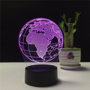 USB Night Light 3D Earth Globe Table Lamp RGB Creative Aimak Store