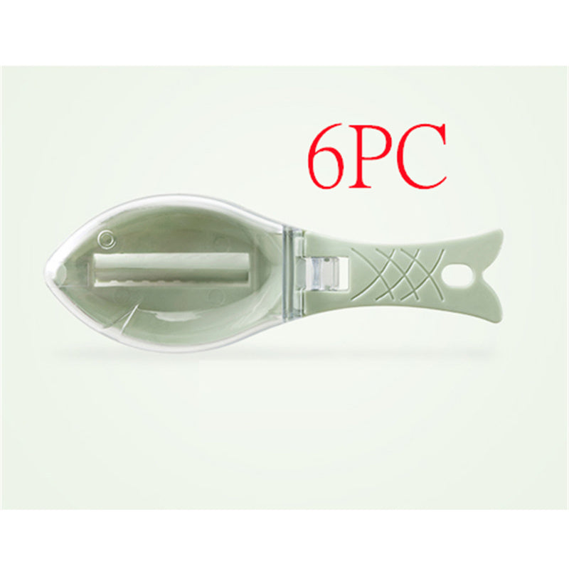 Fish Skin Brush Scraping Fish Scale Brush Grater Quick Disassembly Fish Knife Cleaning Peeling Skin Scraper Scraper Fish Scaler Kitchen Tools Aimak Store