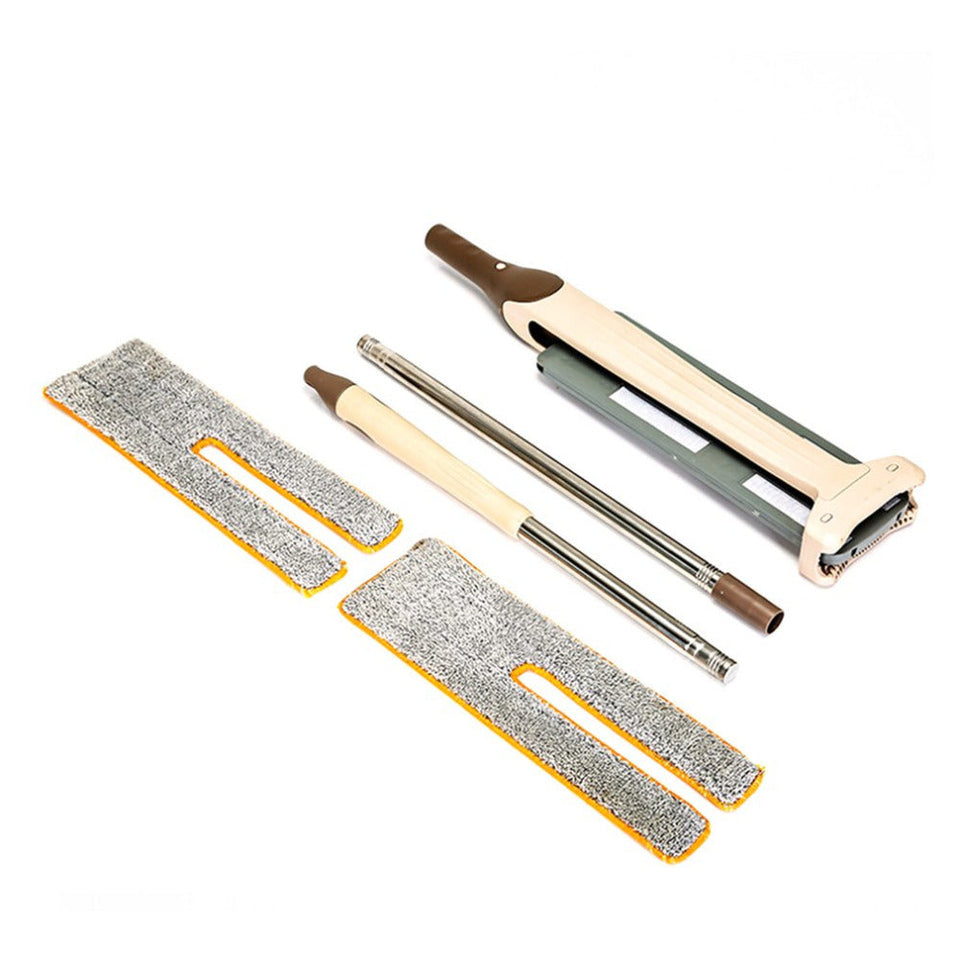 Self-Wringing Double Sided Flat Mop Telescopic Comfortable Handle Mop Floor Cleaning Tool For Living Room Kitchen Aimak Store