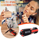 Car Supplies 8 In 1 Screwdriver With LED Flashlight Car Portable Multifunctional Outdoor Tools Aimak Store