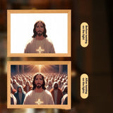 Jesus LED Light Painting Home Decoration Light Painting Photo Frame Led Night Light Room Decor Christmas Gifts Moon Lamp Aimak Store