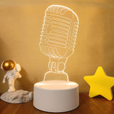3D Light Colorful Touch Remote Control LED Visual Light 3D Small Table Lamp Aimak Store
