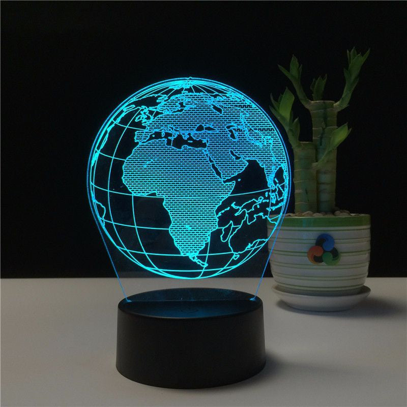 USB Night Light 3D Earth Globe Table Lamp RGB Creative Aimak Store