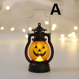 Halloween Oil Lamp Portable Pumpkin Lantern Skull Decoration Aimak Store